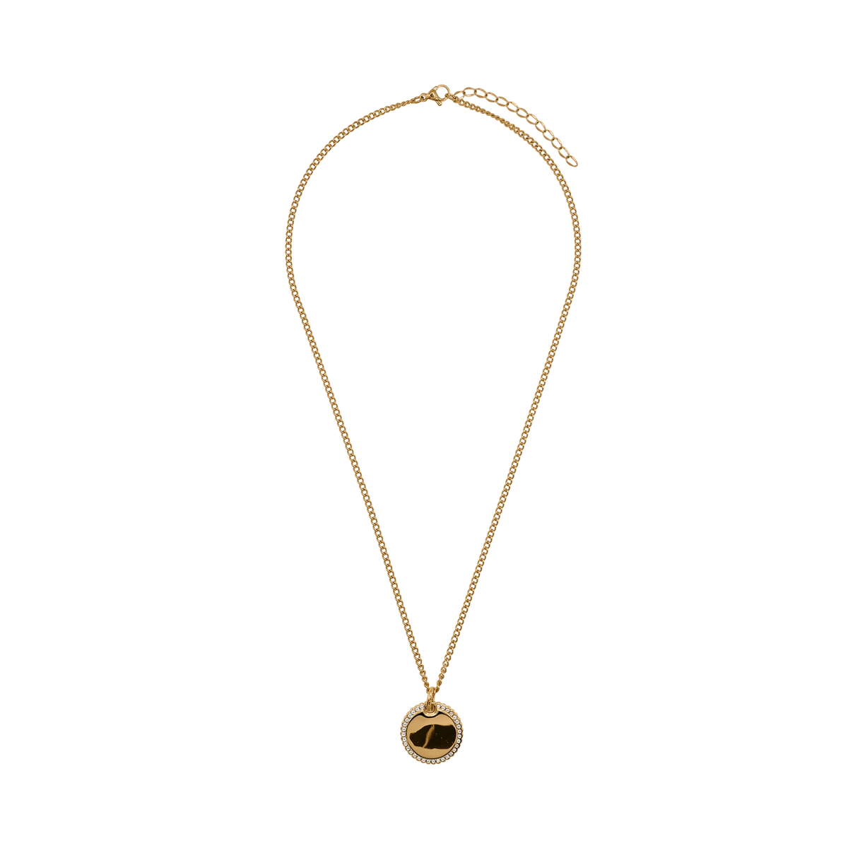 Halskette Damen Edelstahl Fiorella in Gold - Verschluss im Detail