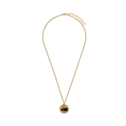 Halskette Damen Edelstahl Fiorella in Gold - Verschluss im Detail