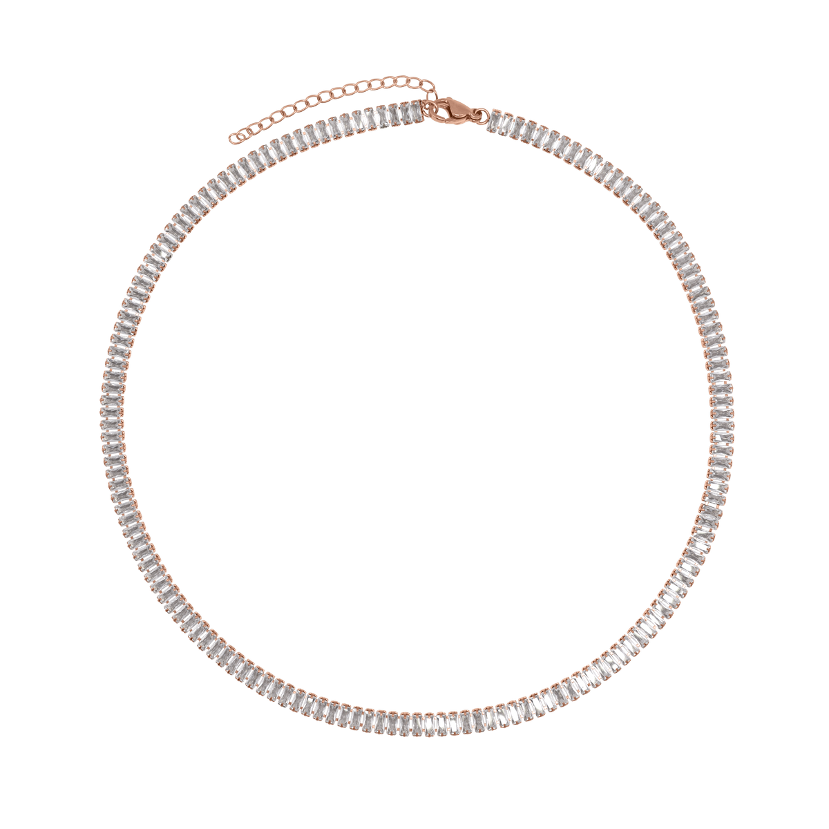 Halskette Damen Edelstahl Zelie Rosé - Karabinerverschluss im Detail