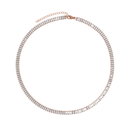 Halskette Damen Edelstahl Zelie Rosé - Karabinerverschluss im Detail
