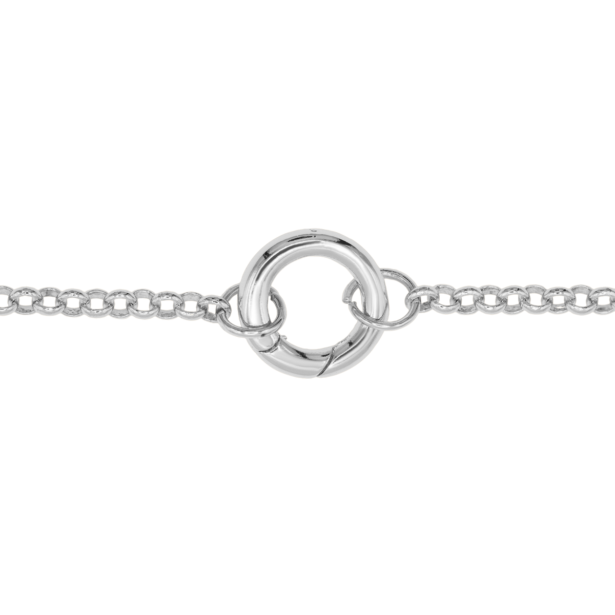 Halskette Damen Edelstahl Noelie in Silber mit filigraner Gliederkette - Produktbild