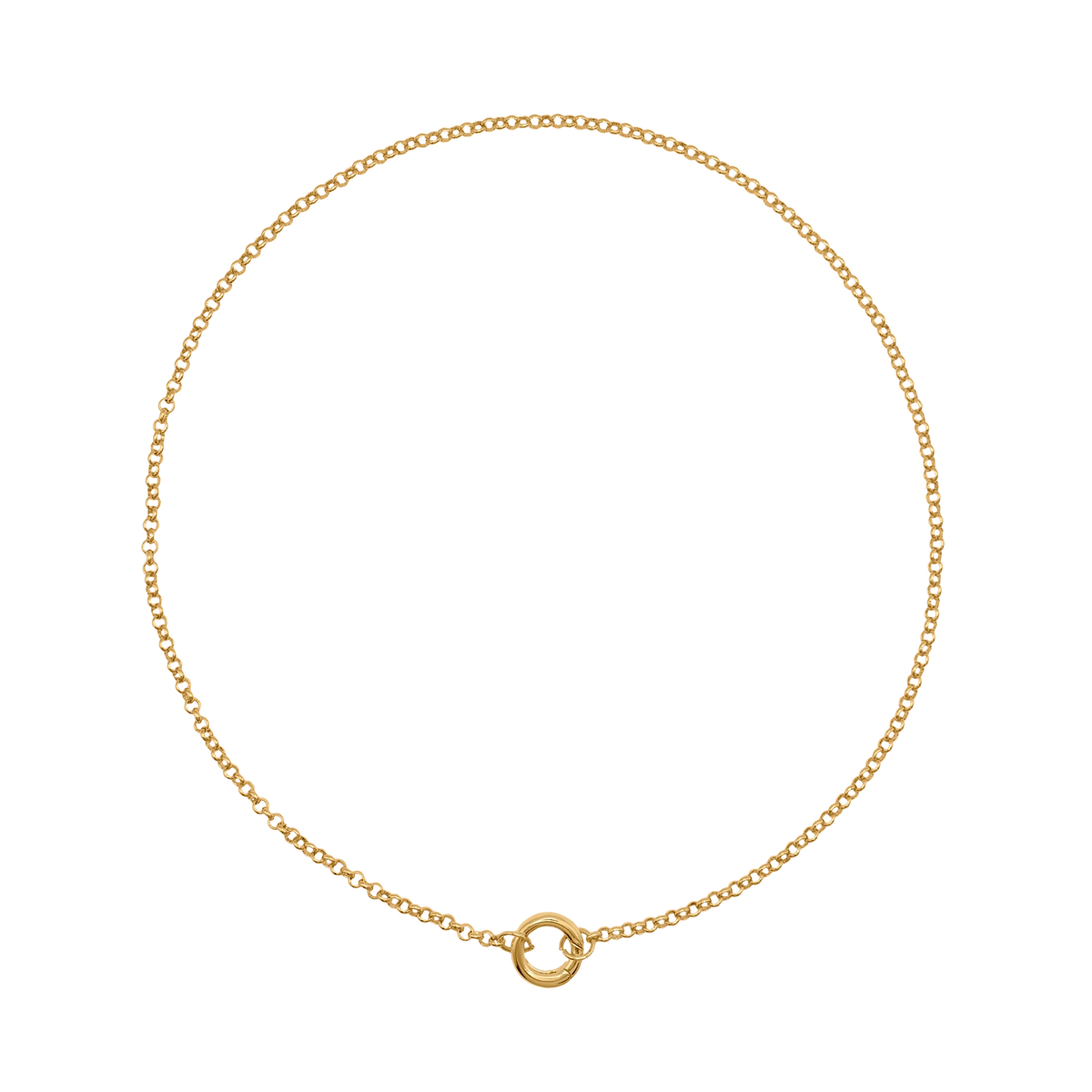 Halskette Damen Edelstahl Noelie in Gold - Verschluss im Detail