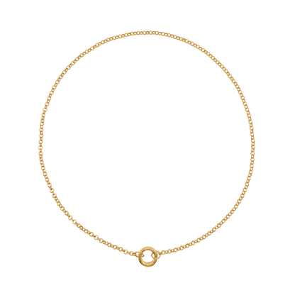 Halskette Damen Edelstahl Noelie in Gold - Verschluss im Detail