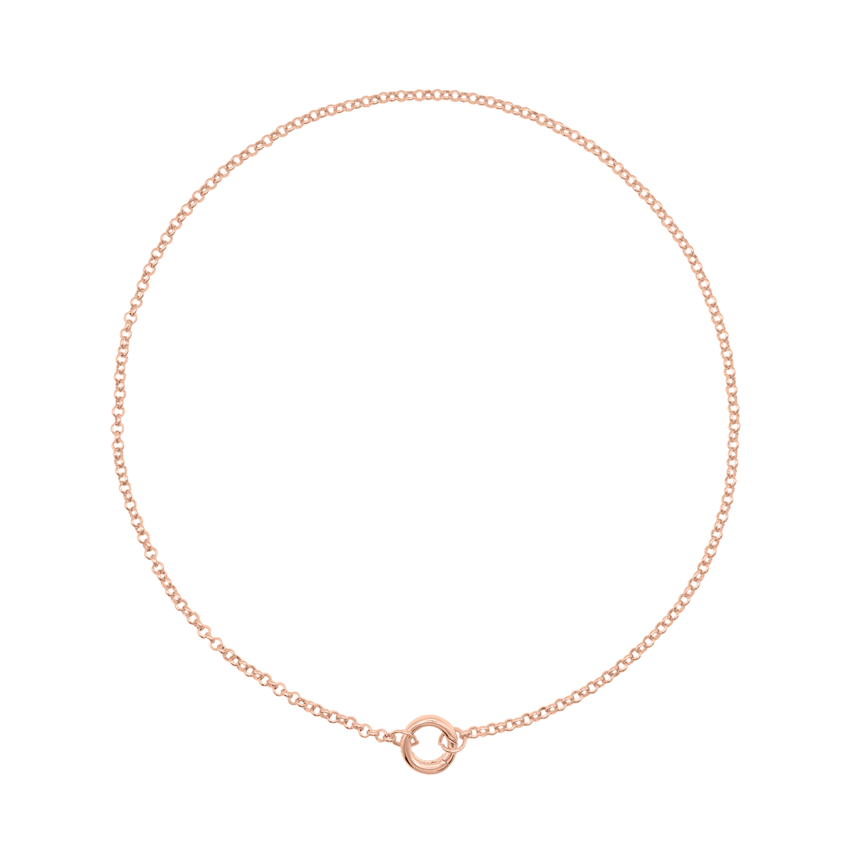 Halskette Damen Edelstahl Noelie in Rose - Verschluss im Detail
