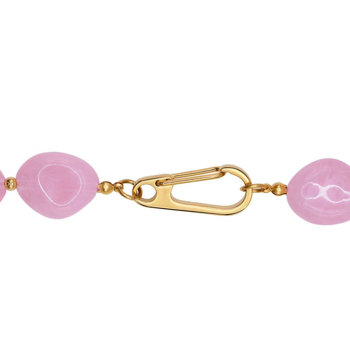 Damen Halskette Xenia in Gold mit Light Rose gestylt zum Outfit - Heideman
