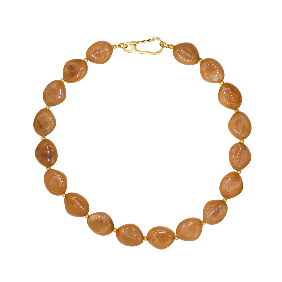 Halskette Damen Gold Xenia Light Colorado Topaz mit gratis Geschenkbox - Heideman