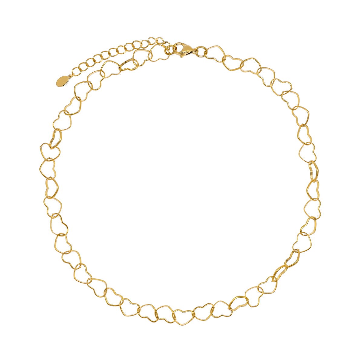 Halskette Damen Edelstahl Elif Gold Karabinerverschluss im Detail