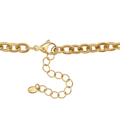 Halskette Damen Gold Inessa - gestylt zum Outfit
