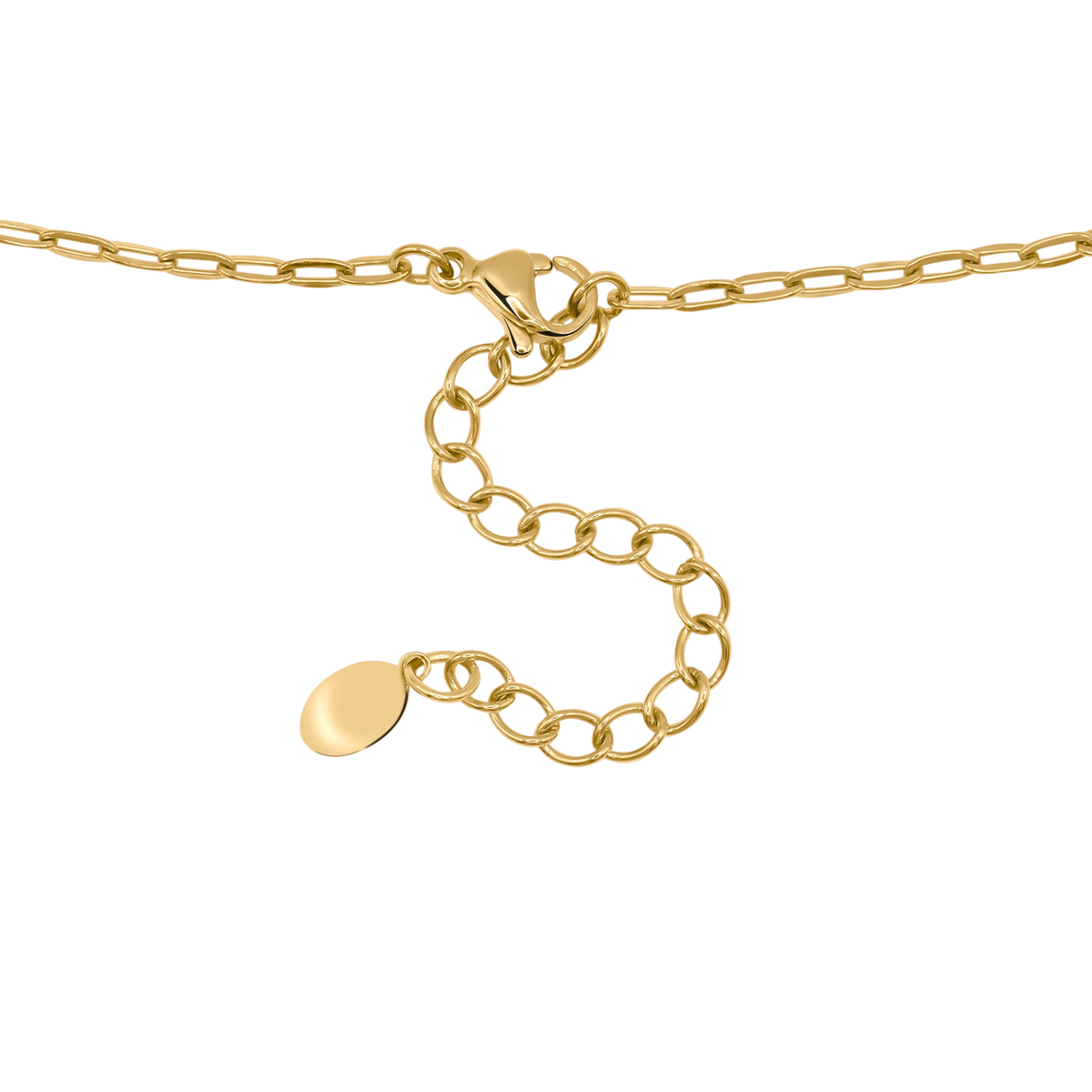 Halskette Damen Edelstahl Rosalie Gold gestylt zum Outfit