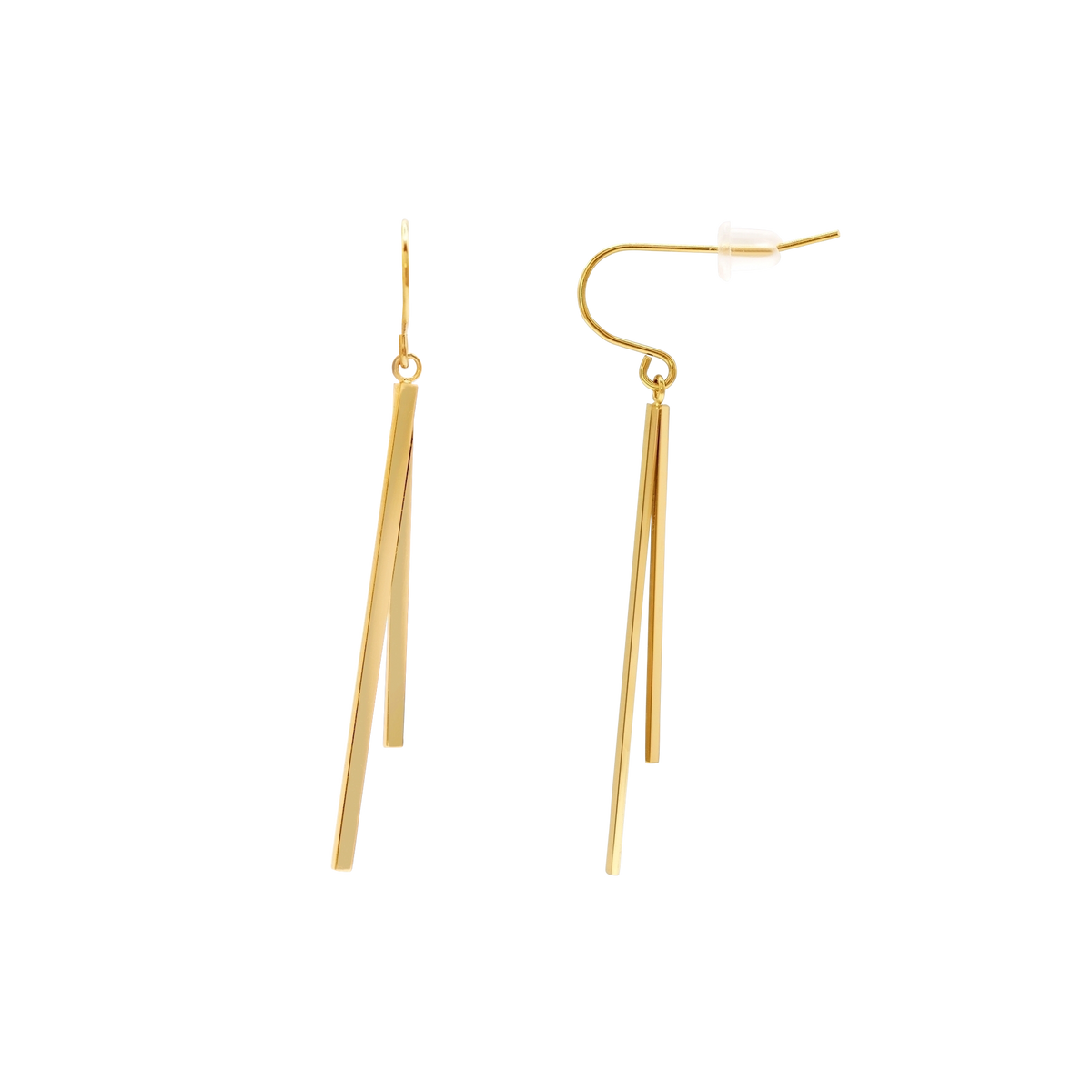 Ohrringe Damen Gold Nessi minimalistisch von Heideman