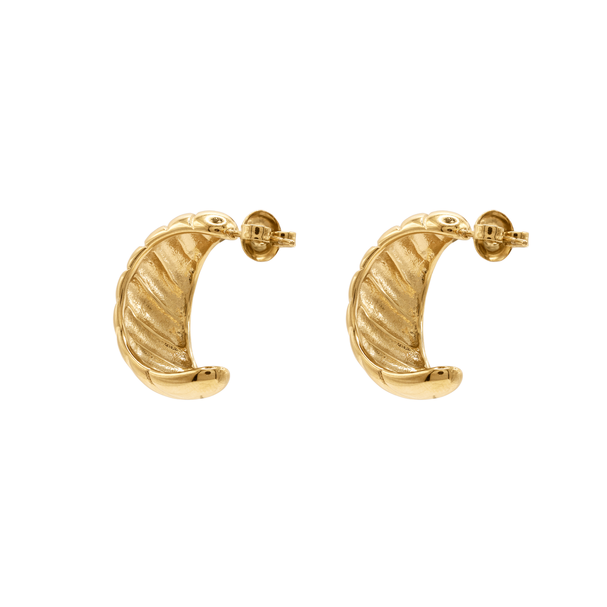 Ohrringe Damen Edelstahl Avani Creolen in Gold – mit Geschenkbox