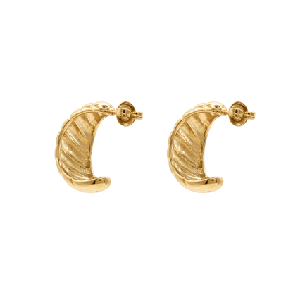 Ohrringe Damen Edelstahl Avani Creolen in Gold – mit Geschenkbox