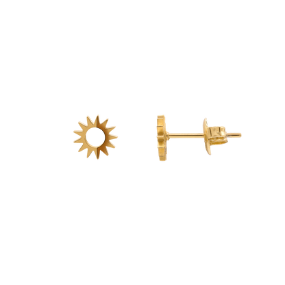 Ohrringe Damen Edelstahl Veda in Gold – Produktansicht