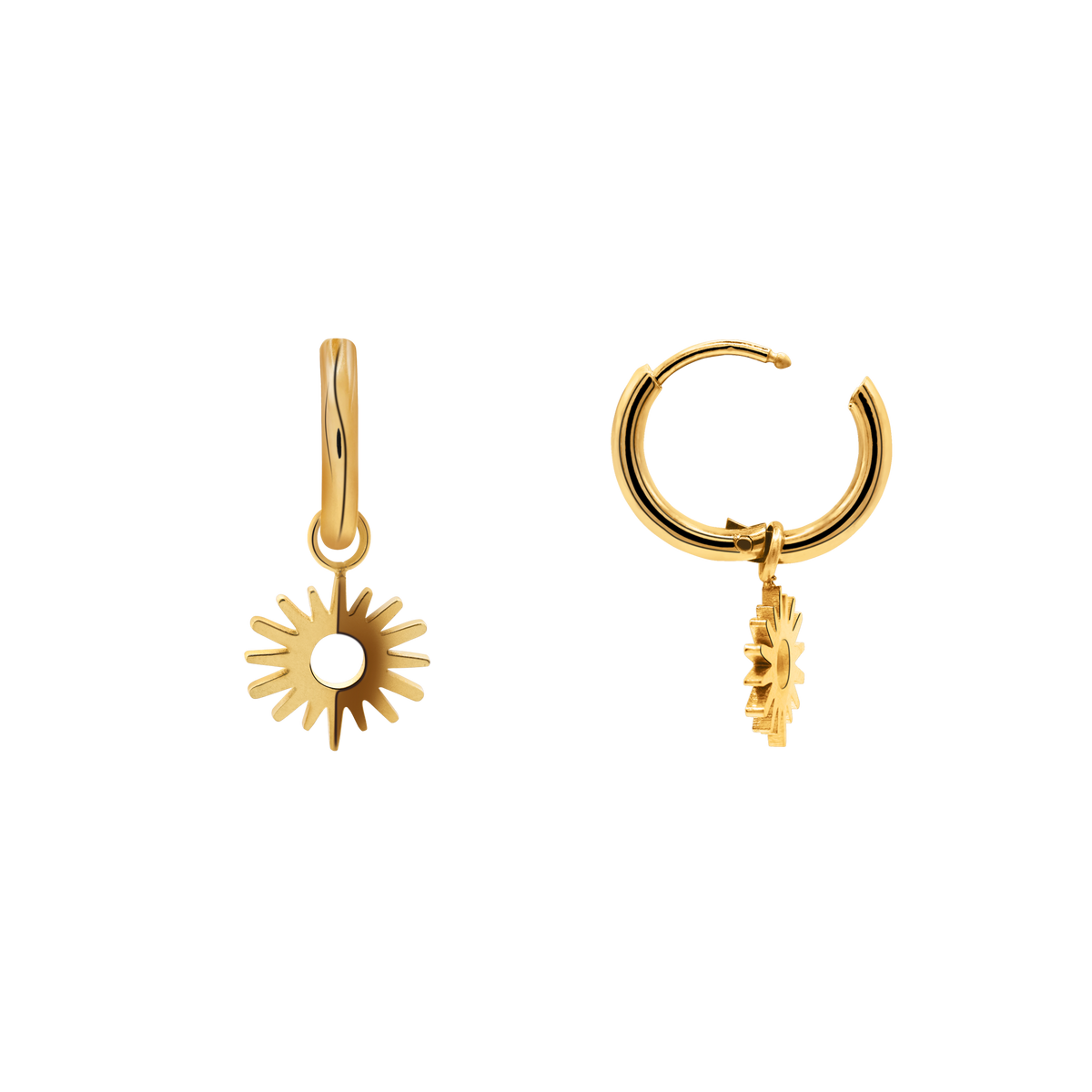Ohrringe Damen Edelstahl Tamea in Gold – gestylt im Look