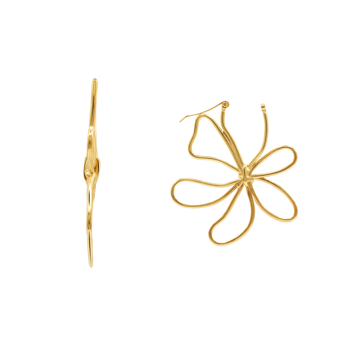 Ohrringe Damen Edelstahl Adelia in Gold - gestylt zum Outfit