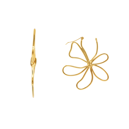 Ohrringe Damen Edelstahl Adelia in Gold - gestylt zum Outfit