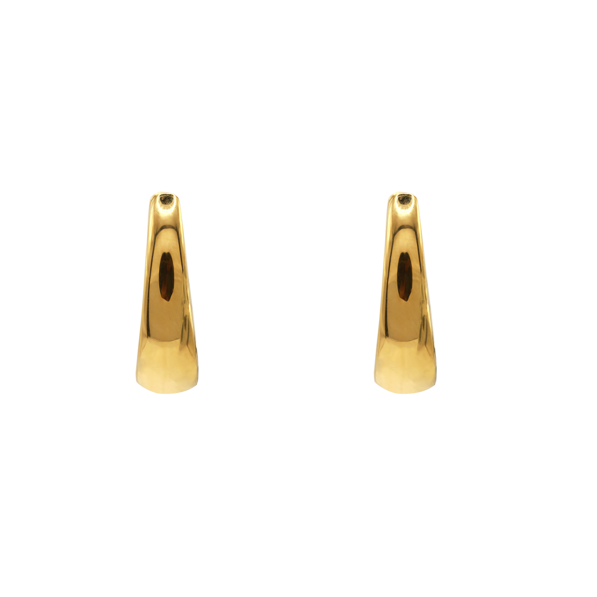 Ohrringe Damen Edelstahl Amara in Gold - Detail des Klappverschlusses