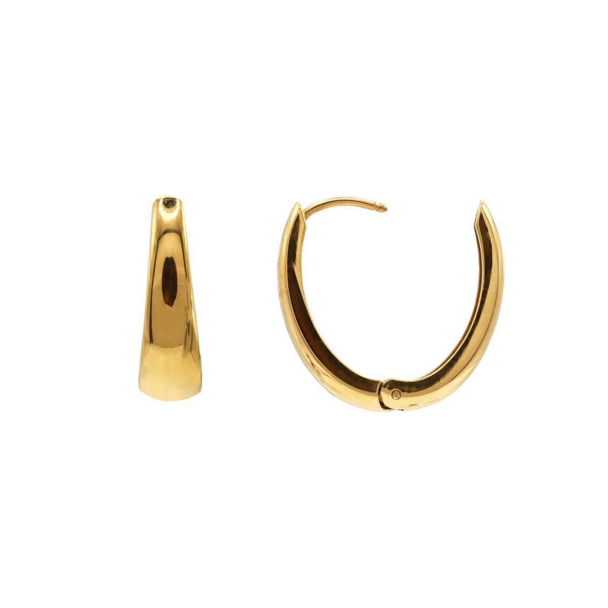 Ohrringe Damen Edelstahl Amara in Gold - gestylt zum Outfit