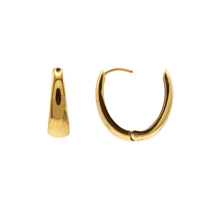 Ohrringe Damen Edelstahl Amara in Gold - gestylt zum Outfit
