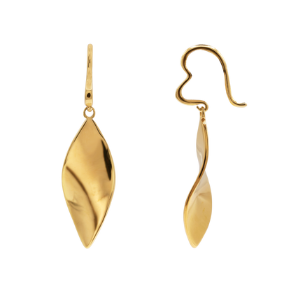 Ohrringe Damen Edelstahl Esma in Gold - gestylt zum Outfit