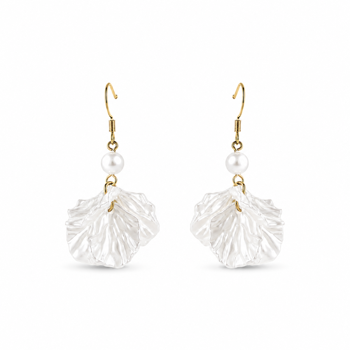 Goldene Perlenohrringe Damen Arabella – Heideman Edelstahl