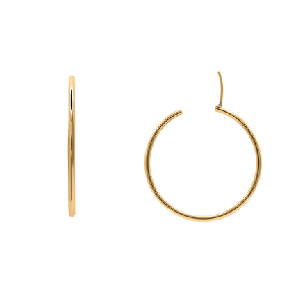Ohrringe Damen Edelstahl Elide in Gold - gestylt im Look