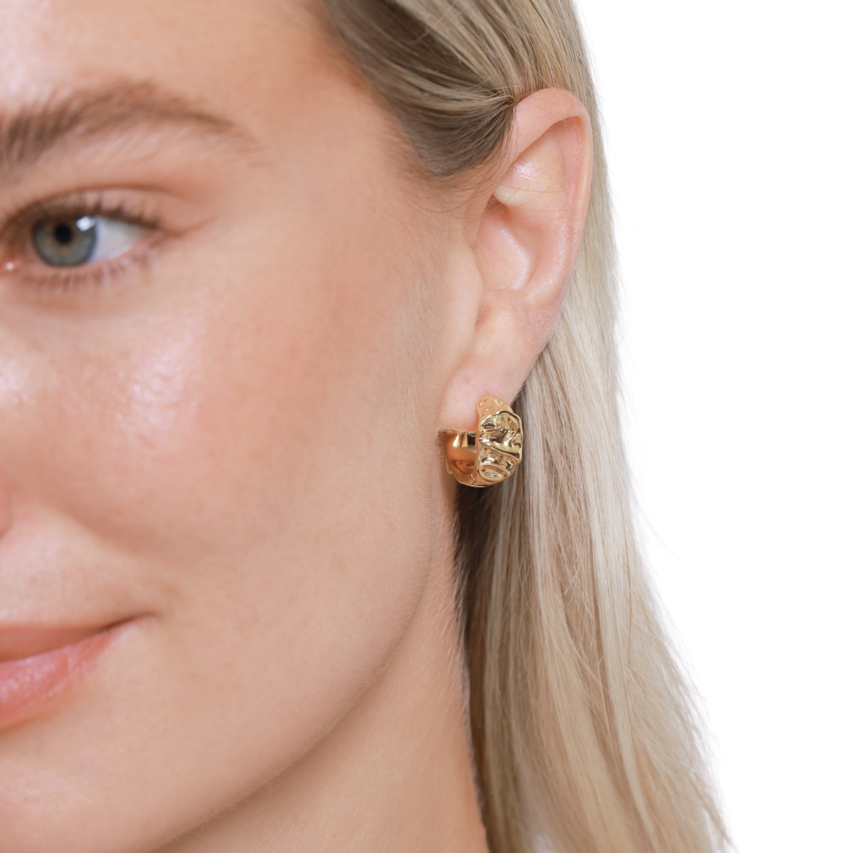 Ohrringe Damen Edelstahl Celeste in Gold - Detailansicht