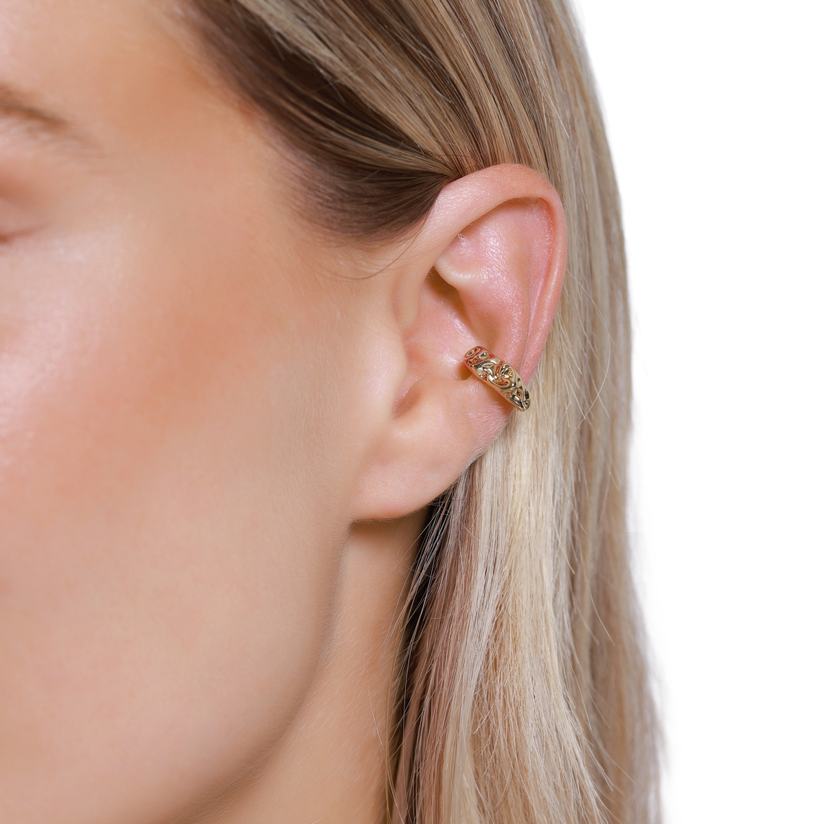 Ohrringe Damen Edelstahl Celeste in Gold - Detailansicht