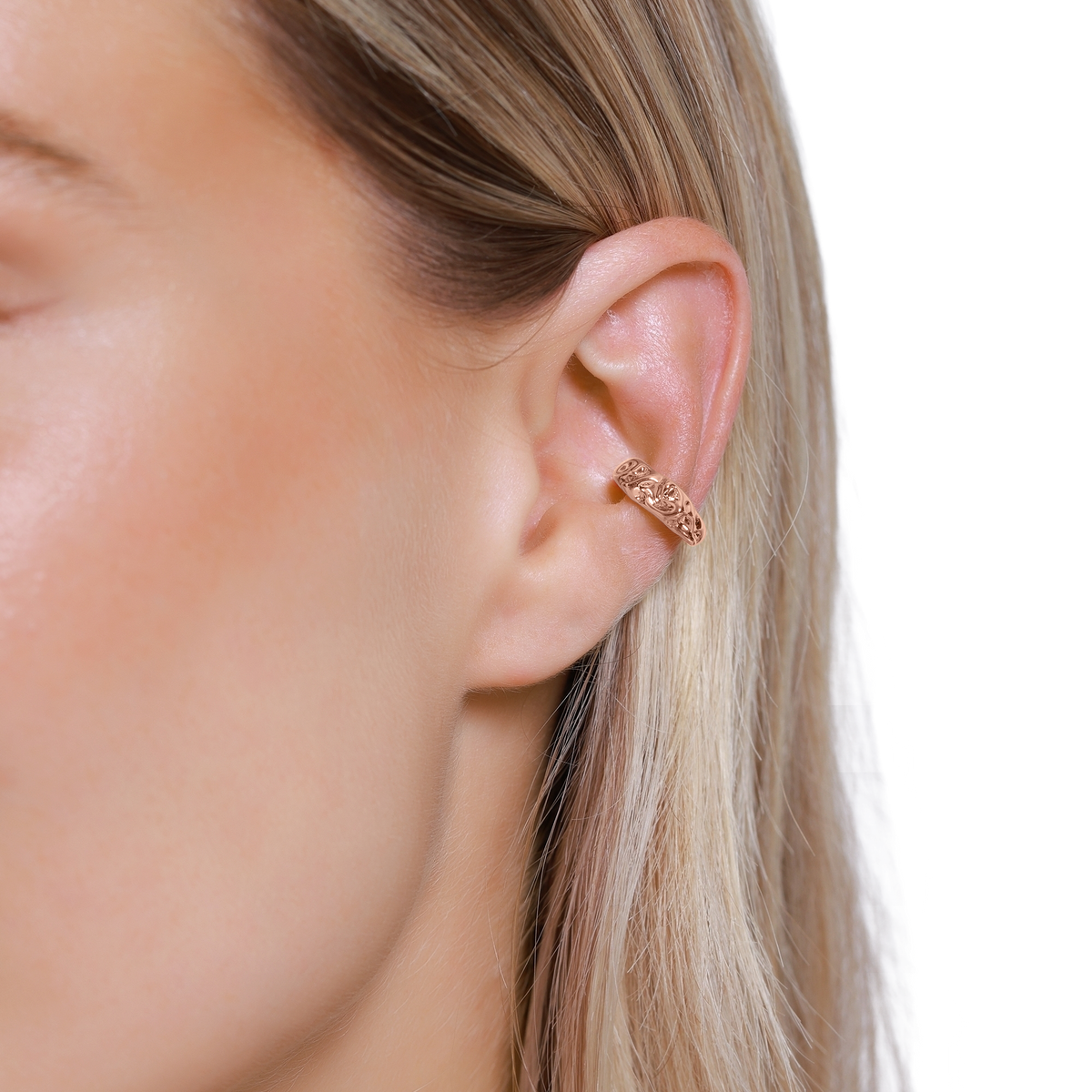 Ohrringe Damen Edelstahl Celeste in Rosé - Detailansicht