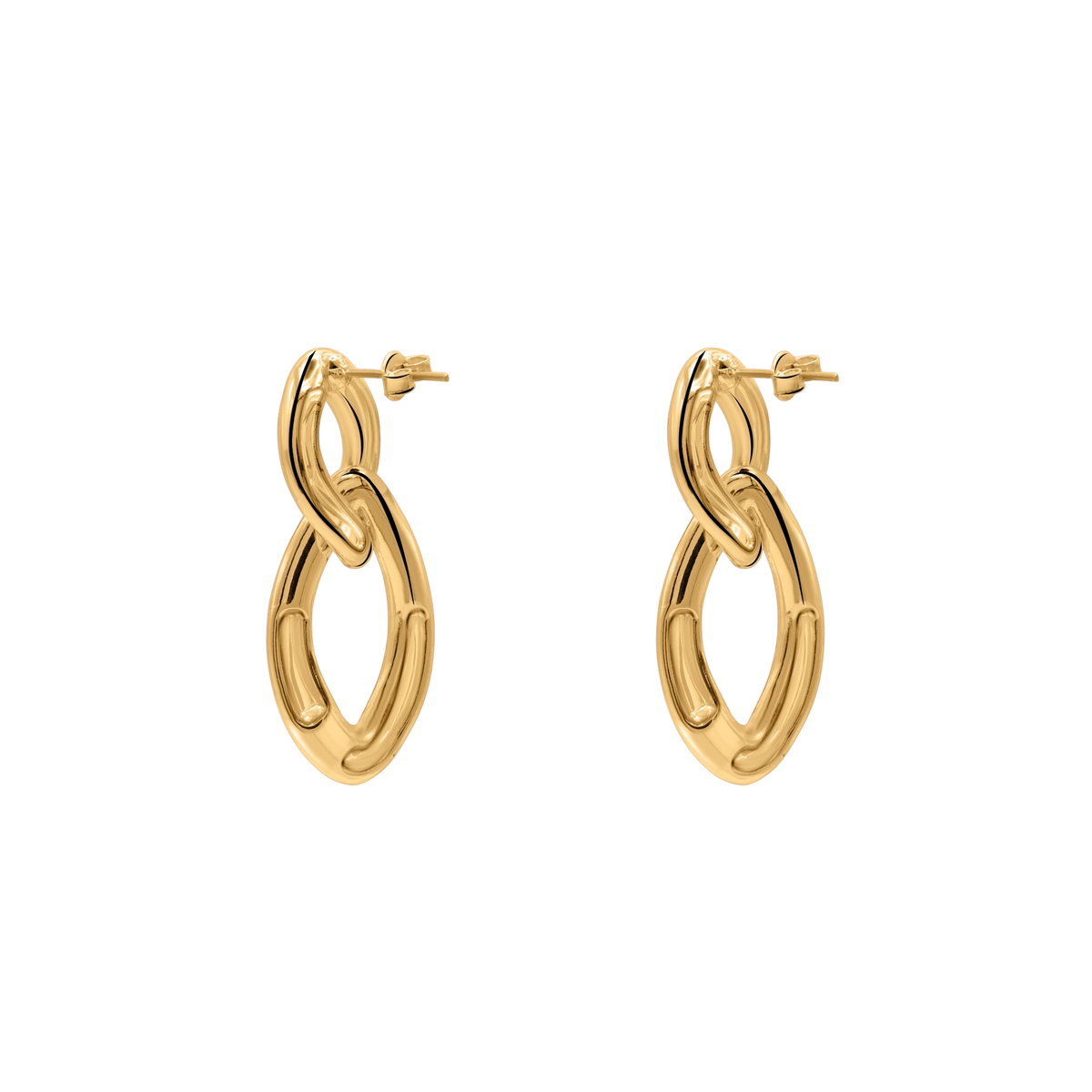 Ohrringe Damen Edelstahl Aitana in Gold in der Heideman Geschenkbox