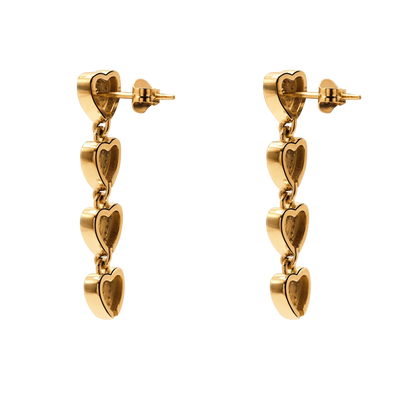 Ohrringe Damen Edelstahl Valencia in Gold - in der Geschenkbox