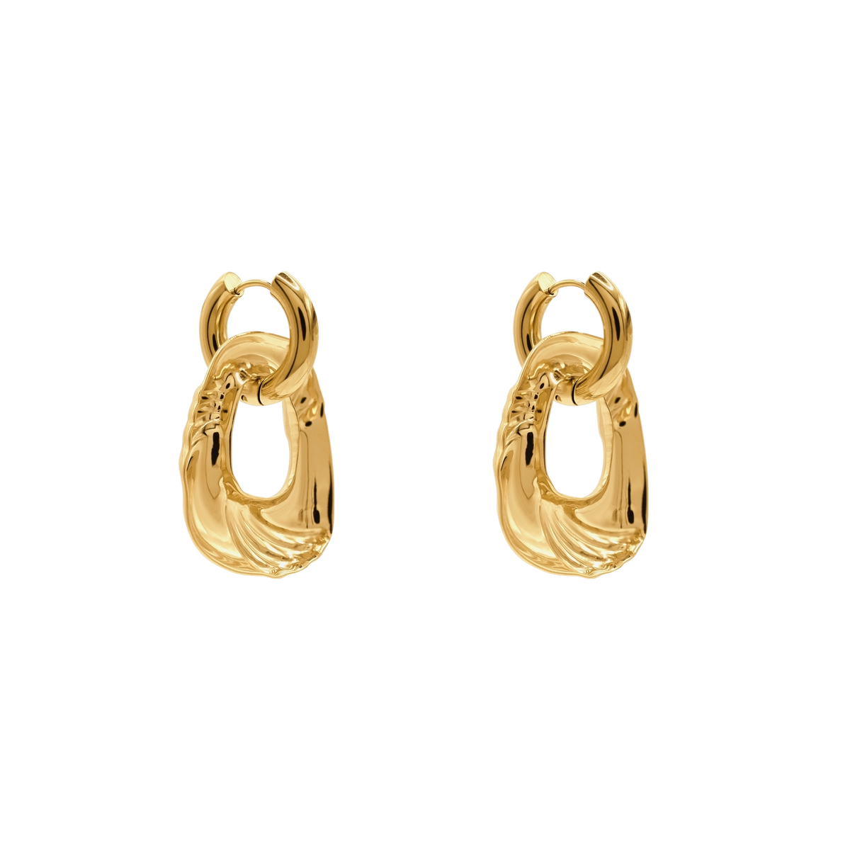 Ohrringe Damen Edelstahl Azaria in Gold in der gratis Geschenkbox
