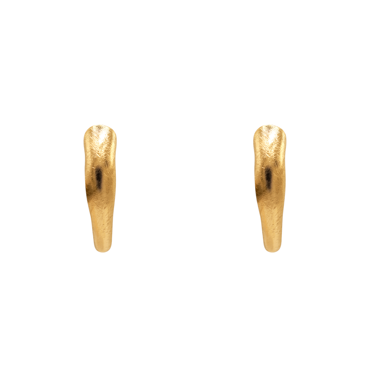 Ohrringe Damen Edelstahl Ismera in Gold als Creolen - Klappverschluss im Detail