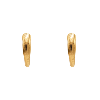 Ohrringe Damen Edelstahl Ismera in Gold als Creolen - Klappverschluss im Detail