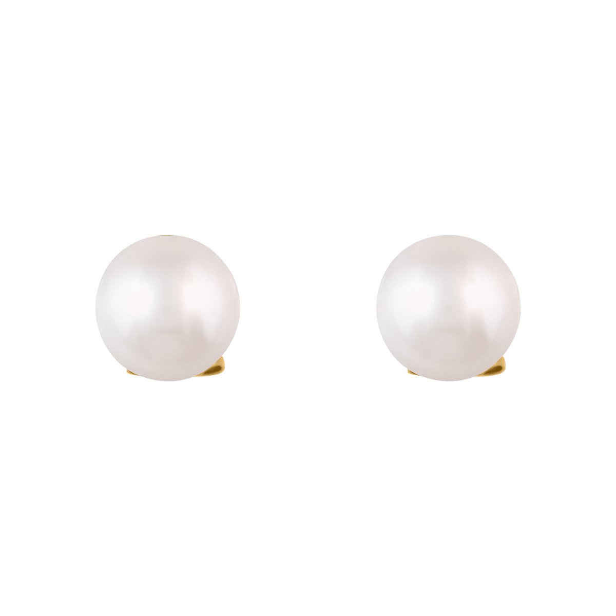 Ohrringe Ohrstecker mit Perle weiss 8mm
