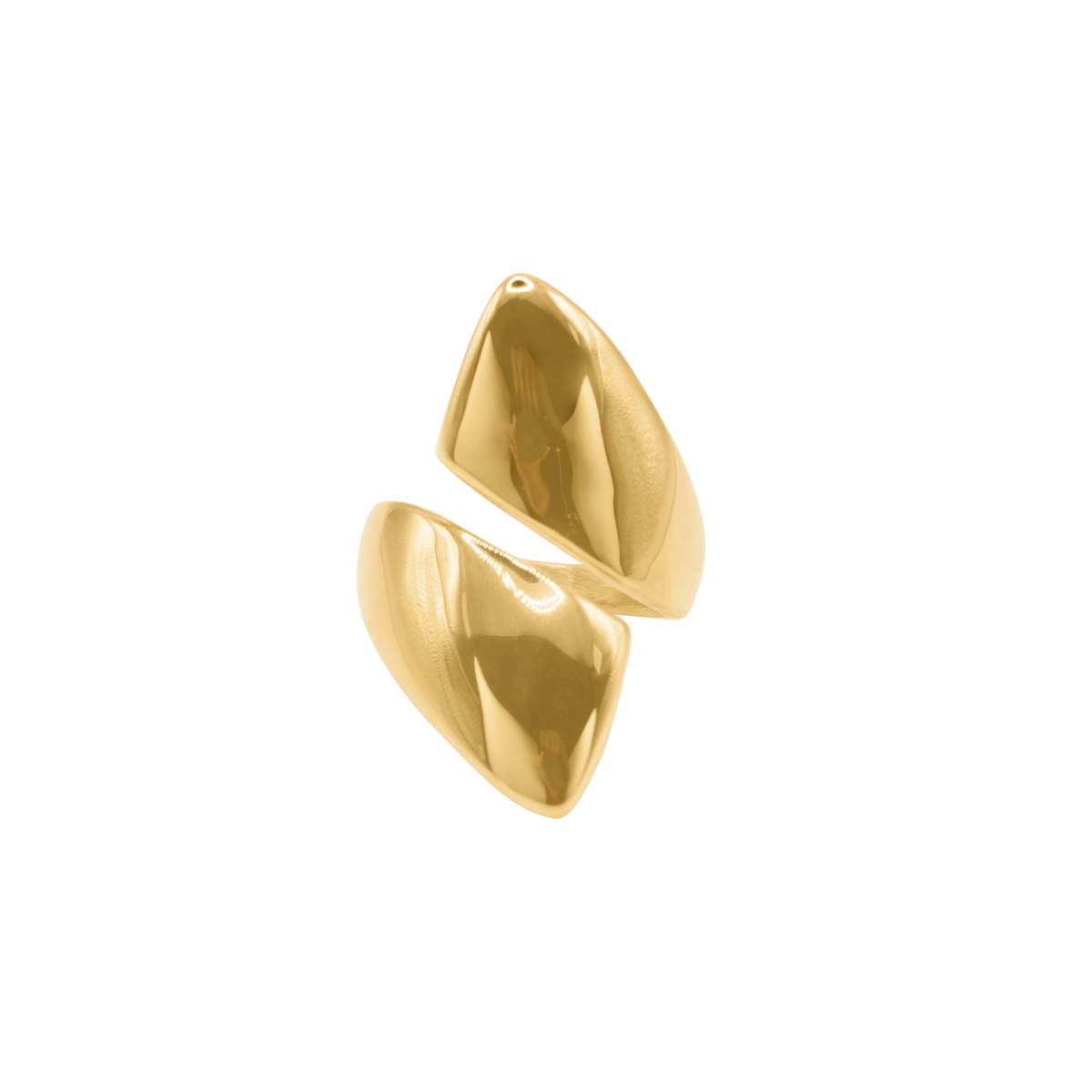 Ring Damen Gold Livana in Gold – getragen an der Hand