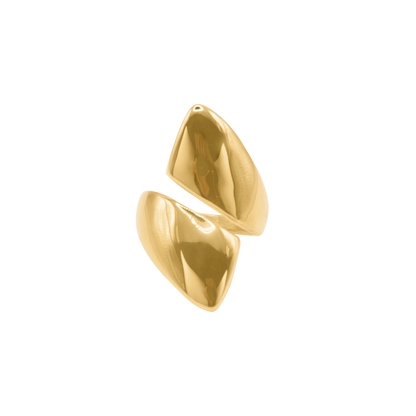 Ring Damen Gold Livana in Gold – getragen an der Hand