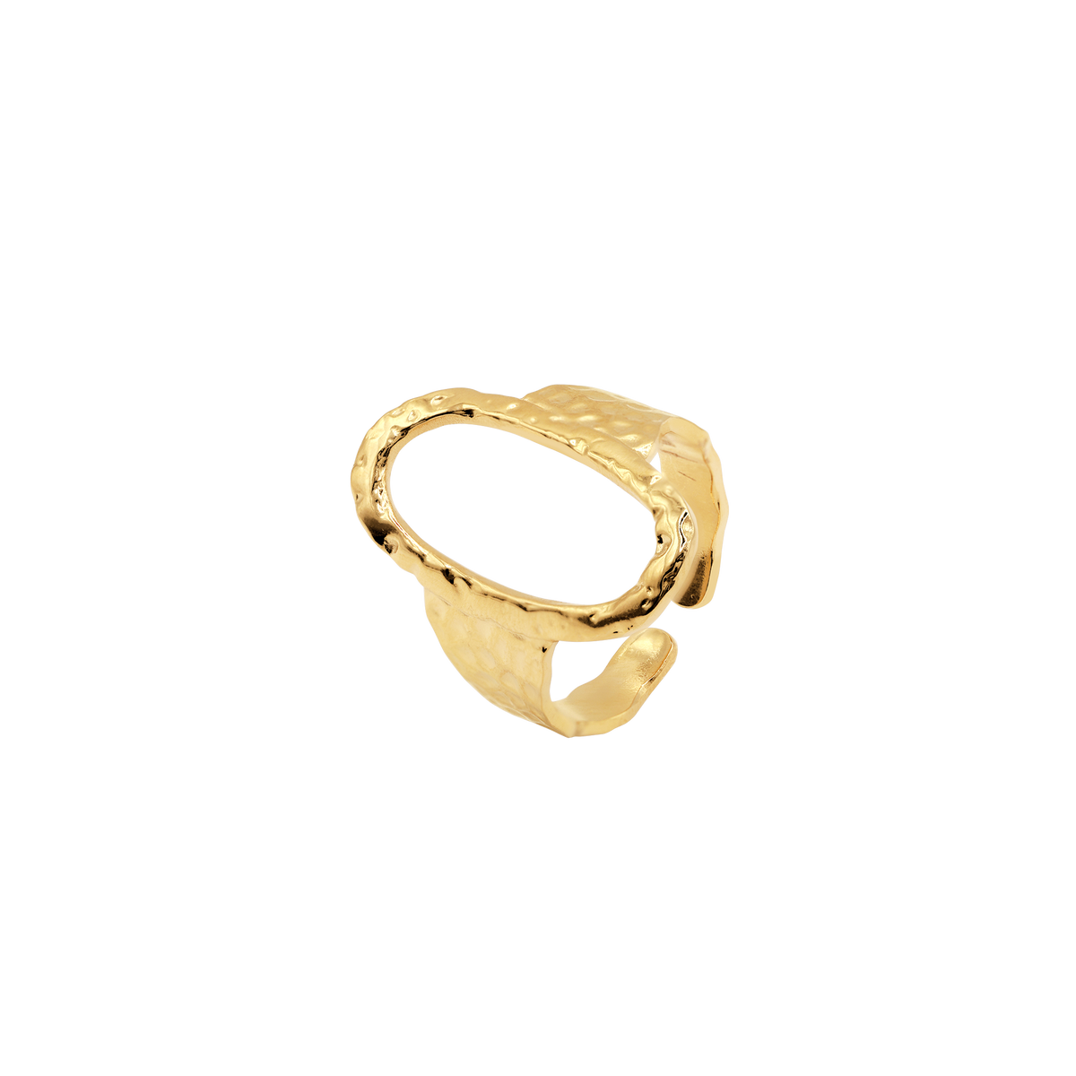 Ring Damen Gold Selene in Gold – Detailansicht der offenen Ringschiene