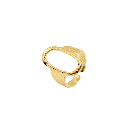 Ring Damen Gold Selene in Gold – Detailansicht der offenen Ringschiene