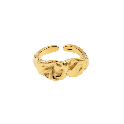 Ring Damen Gold Maple in Gold – Produktansicht des geschwungenen Rings
