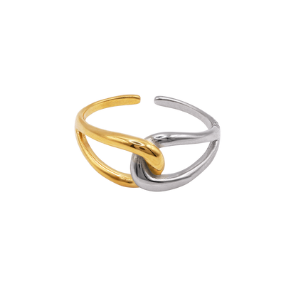 Ring Damen Bicolor Wren in Bicolor – Produktansicht des schmalen Rings