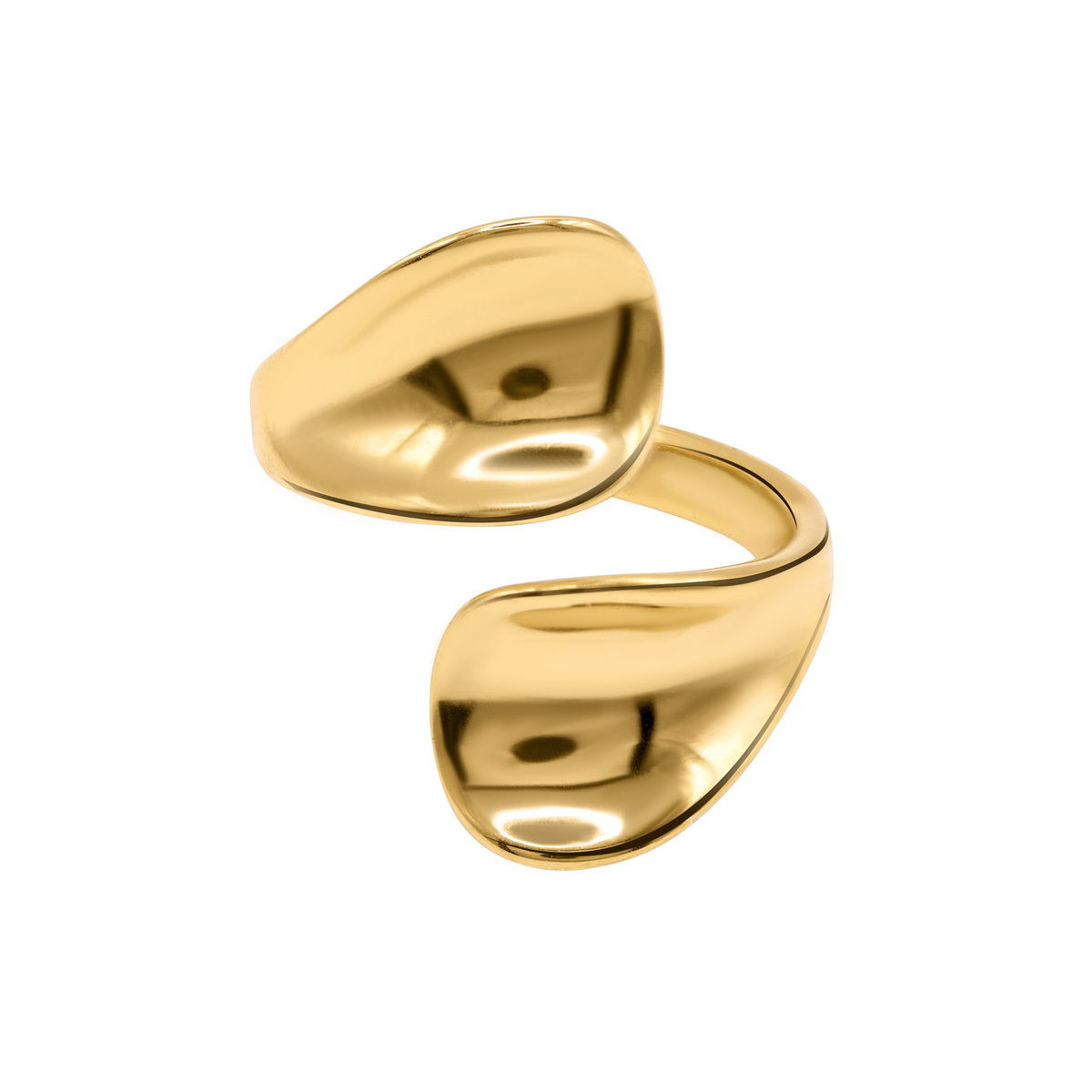 Ring Damen Edelstahl Nelea Gold Produktansicht