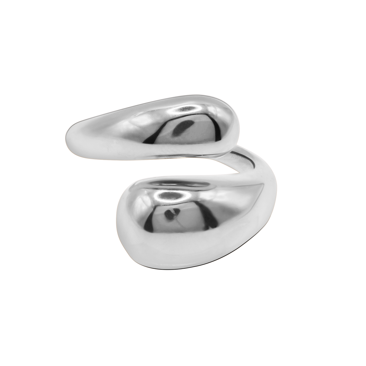 Ring Damen Edelstahl Elani Silber Produktansicht
