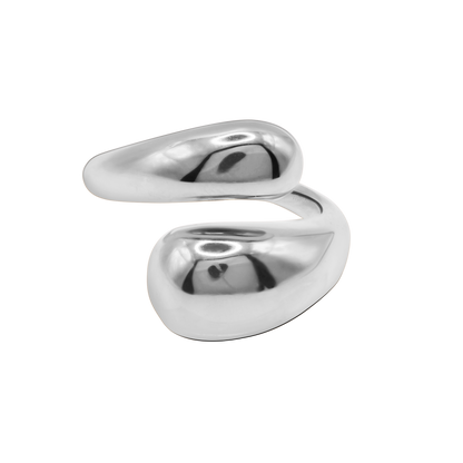 Ring Damen Edelstahl Elani Silber Produktansicht
