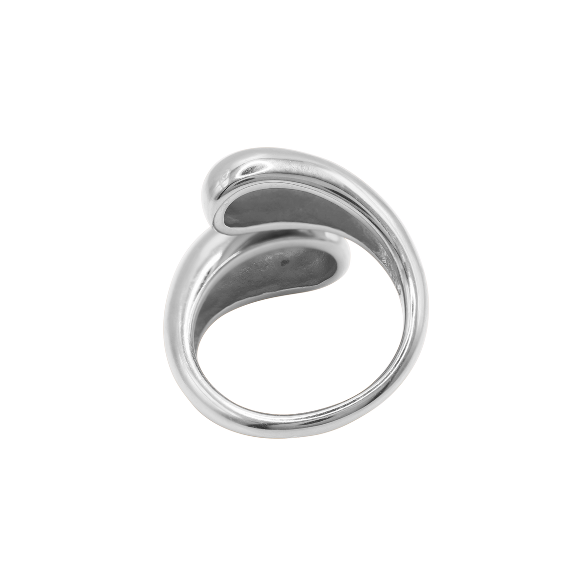 Ring Damen Edelstahl Elani Silber gestylt zum Outfit