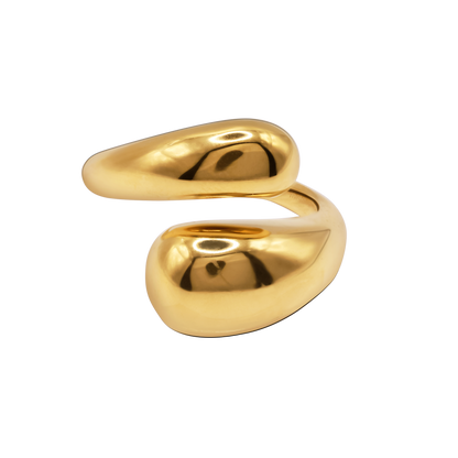 Ring Damen Edelstahl Elani Gold Produktansicht