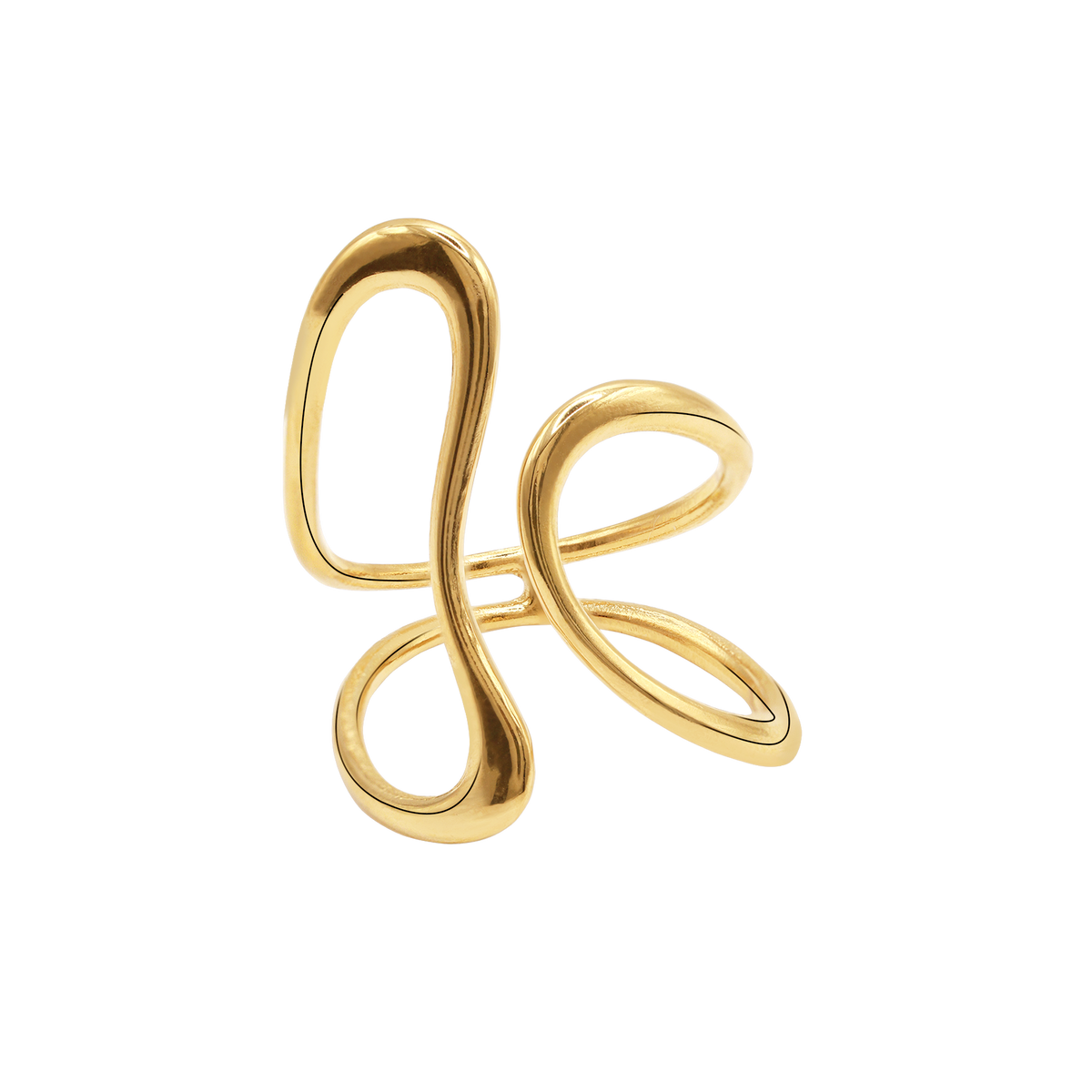 Ring Damen Edelstahl Enola Gold Produktansicht