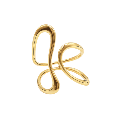 Ring Damen Edelstahl Enola Gold Produktansicht