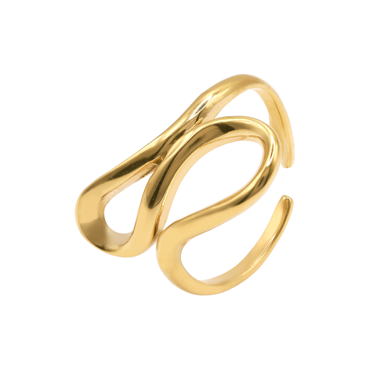 Ring Damen Gold Julea in Gold – Detailansicht der schmalen Ringschiene