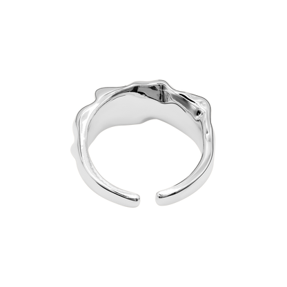 Damen Ring Celeste in Silber gestylt zum Outfit - Heideman